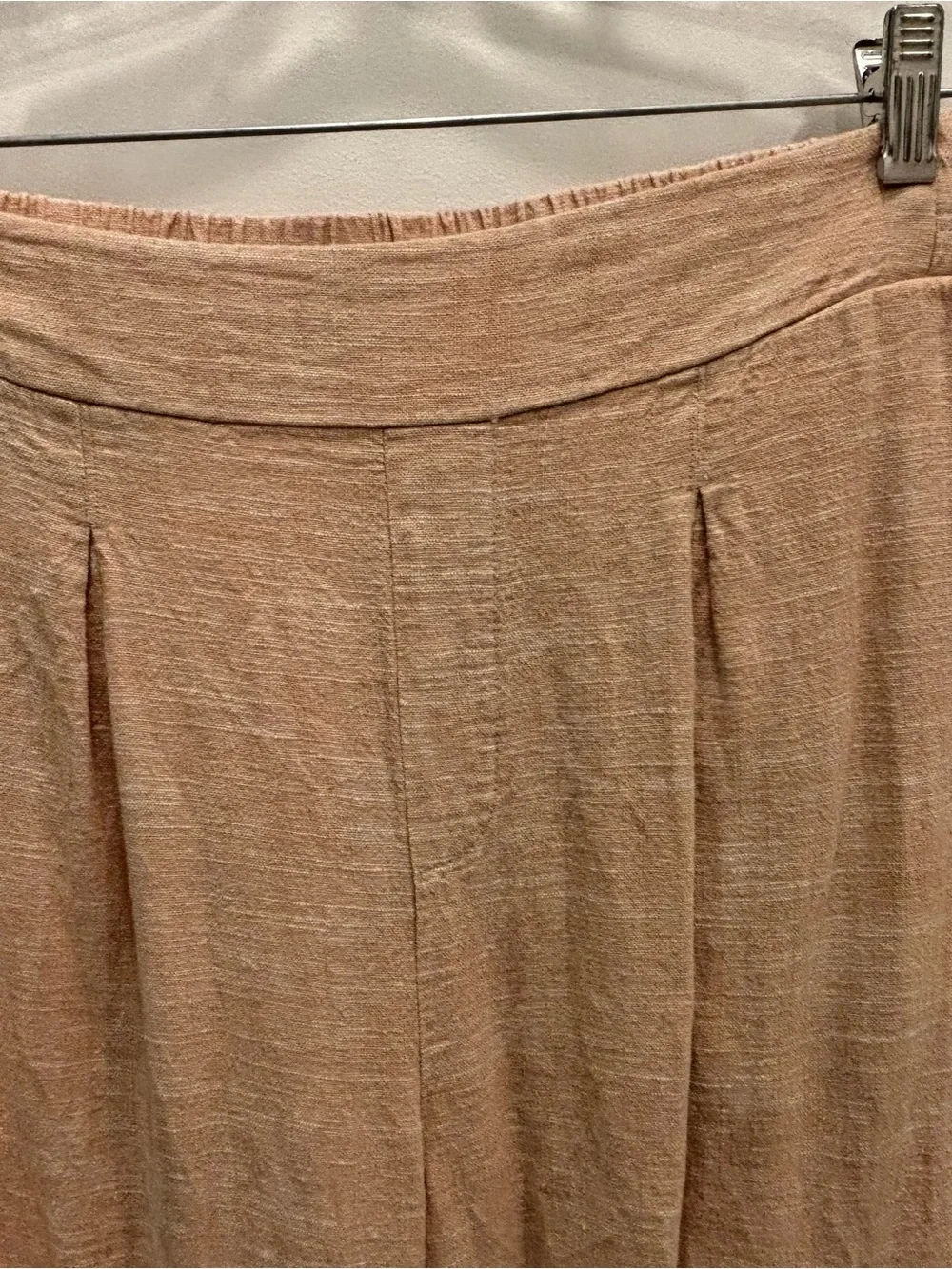 Ella Moss Wide Leg Pants in Soft Blush Peach